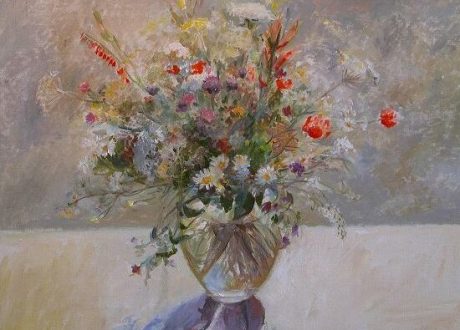 15.vase of wild flowers